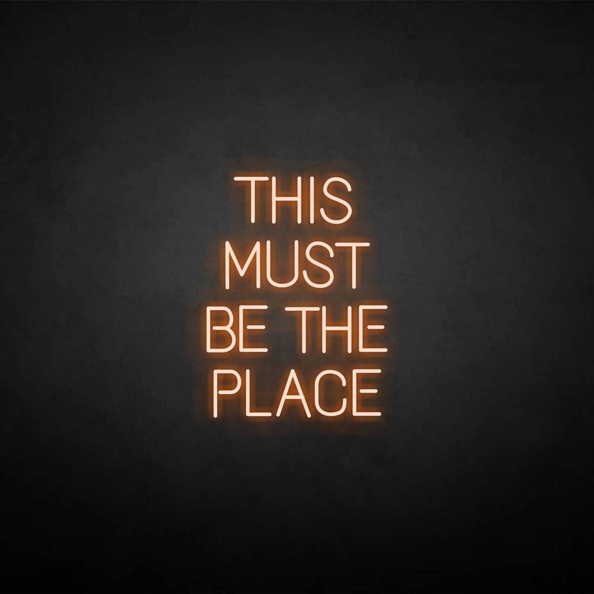 This Must Be The Place neon sign