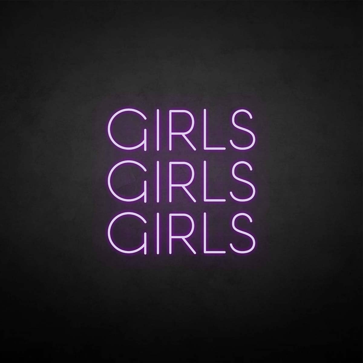 Girls girls girls neon sign