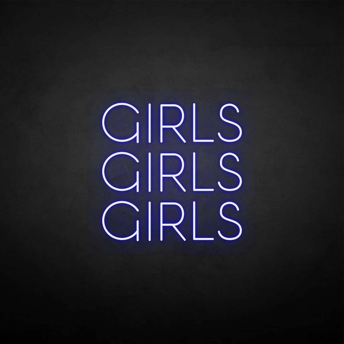 Girls girls girls neon sign